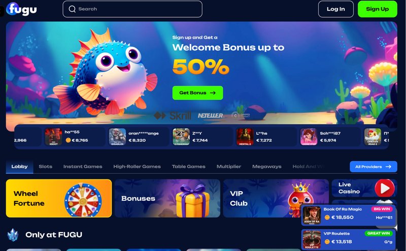 Willkommen im Fugu Casino: Dein ultimatives Online Glücksspiel-Erlebnis in.